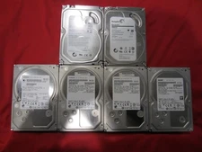 Lot of 6pcs Seagate,HGST 2.0TB 32MB/64MB 7200rpm 3.5" Sata III 3G/6Gb/s HDD