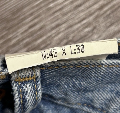 Levi's 505 Straight Fit Jeans Men’s 42x30” Straight Leg Cotton Denim Blue NEW! - Afbeelding 7 van 14