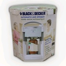 Black & Decker Lids Off Automatic Electric Jar Opener JW200 White New