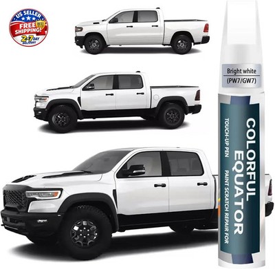 Bright white(PW7/GW7) Touch Up Paint Compatible with Dodge Ram, Car Paint Pen Sc