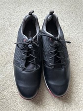 NWOT FootJoy Contour Fit Men's Golf Shoes 54098 Black/White/Red / 9 M