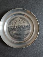 Zinnteller Soest Motiv Zinnanteil 95 % 22 cm
