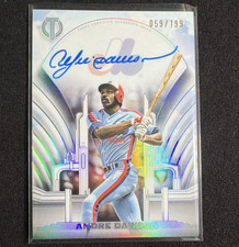 Topps Tribute Baseball HOF Andre Dawson Expos Crest Calligraphy Auto TCC-AD /199
