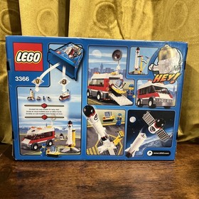 LEGO City 3366 Satellite Launch Pad NEW! Booster Rocket Van Truck Town NASA NICE