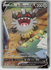 Galarian Perrserker V Holo 184/196 Ultra Rare Lost Origin Pokemon NM on eBay