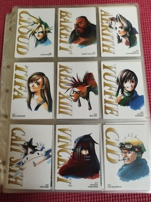 Final Fantasy VII Carddass Masters Complete Set of 139 Cards First