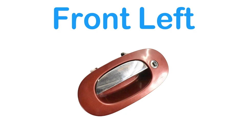 97-06 Jaguar XK8 XKR Manija de puerta exterior delantera izquierda lado del conductor con cerradura de llave OEM Foto 3 de 4