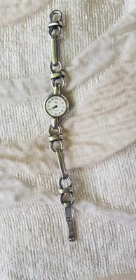 Vintage 60s 70s mechanische Edma Damen Armbanduhr 800er Silber funktioniert - Bild 1 von 4
