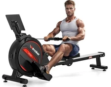 Magnetic Rowing Machine, Quiet Rowing Machines for Home with 350Lb Weight Capaci