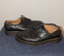Vintage Doc MARTENS 1461 Womens UK 6 US 8 Leather Shoes Black Made In England