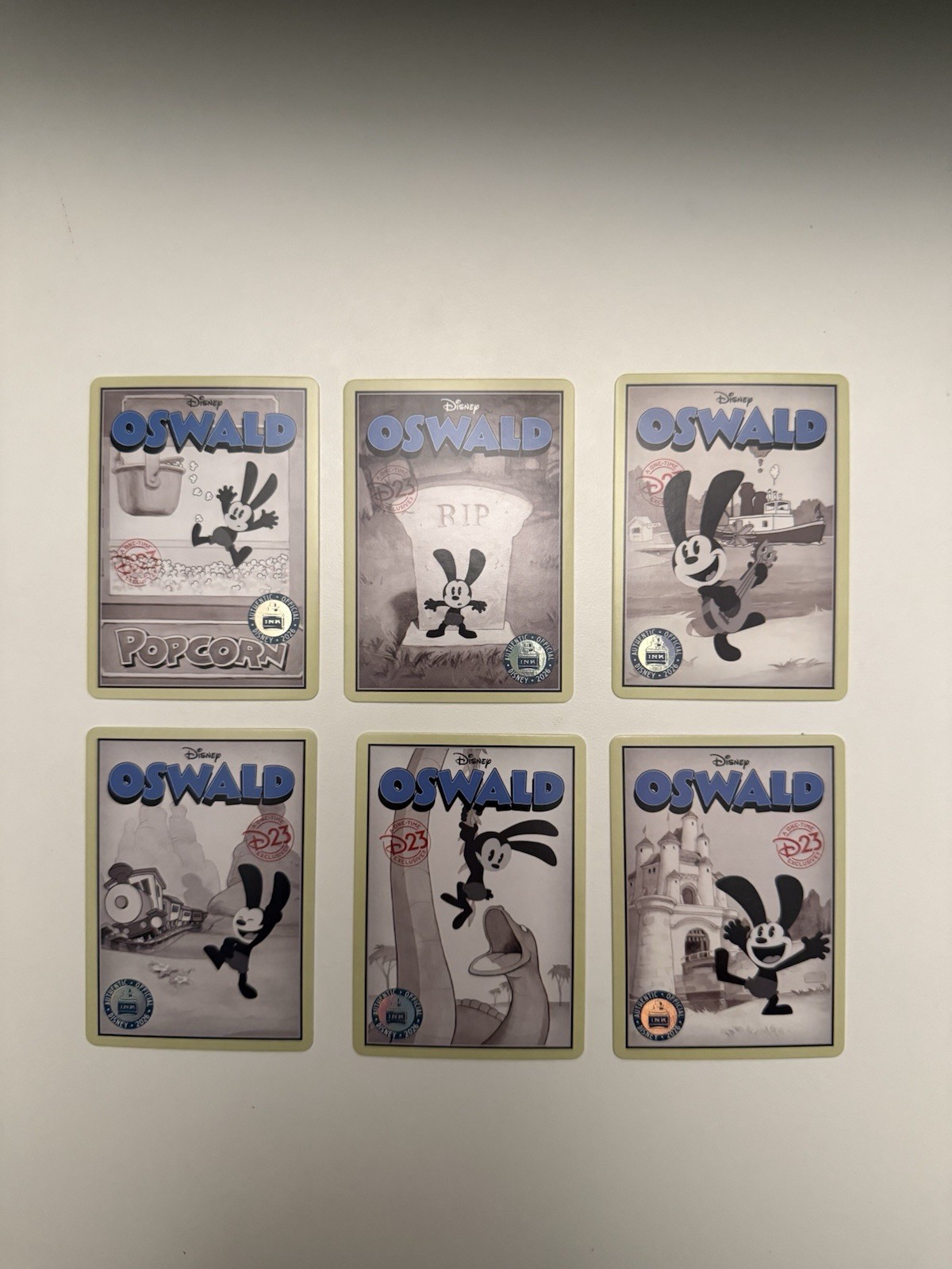 D23 Expo 2026 Oswald Limited Trading Cards Set of 6 Cards | Jon Favreau
