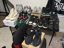 Lot Of Jordans, Yeezy, And Some Others, 11 Pairs Of Sneakers