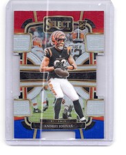 2023 Panini Select #21 Andrei Iosivas Red and Blue Prizms Die Cuts