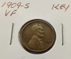 1909-S VF Lincoln Wheat Cent Key Date