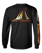 Salt Addiction Redfish Flats fishing T Shirt red drum sweetwater men's apparel