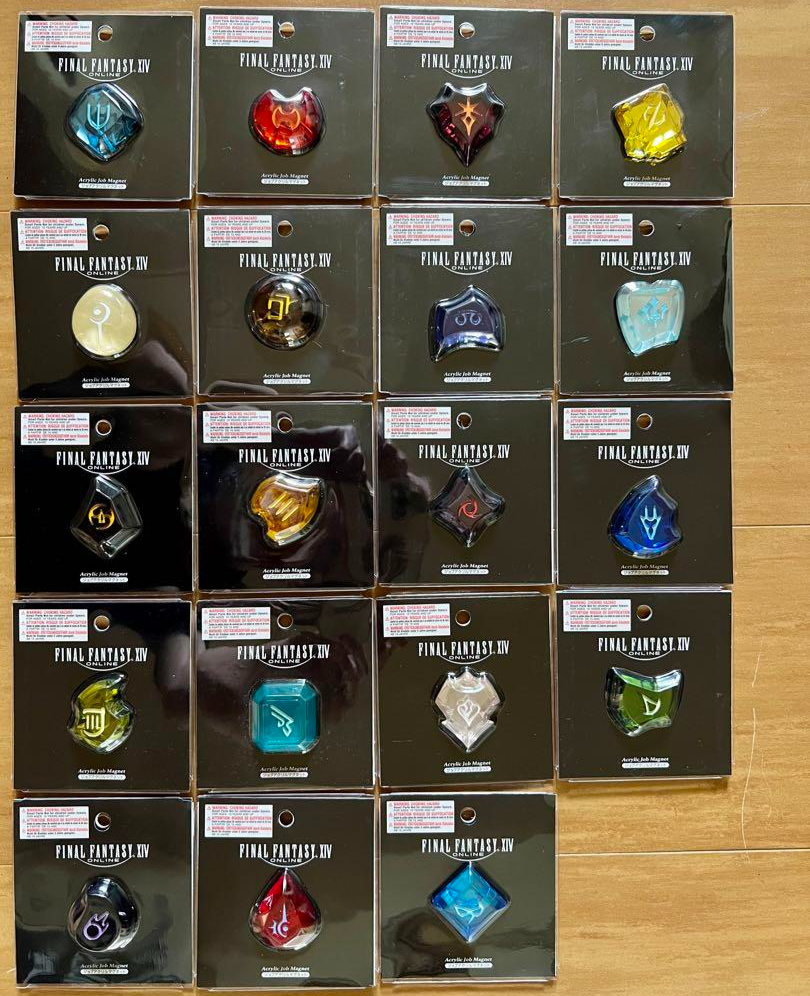 Final Fantasy XIV Job Acrylic Magnet Set 19 PCS FF14 Jobs