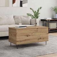 Couchtisch Eiche Handwerklich 90 X 44.5 X 45 Cm Holzwerkstoff