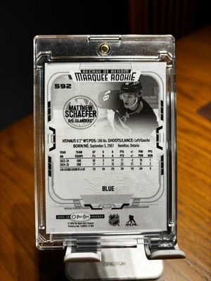 Marquee rookie Matthew Scheafer blue