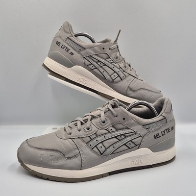 Asics Gel-Lyte III Sneaker Herren UK 9 Obsidian Grey Turnschuhe Wildleder