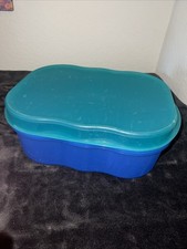 Tupperware Leibwächter, Brotkasten, Brotmax "Junge Welle" Serie Grün-Blau