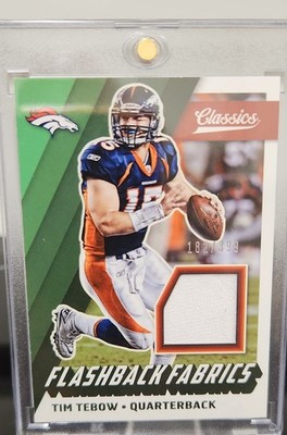 2017 Panini Classics Flashback Fabrics Tim Tebow Game-Used Materials-Gators /399