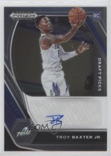 2021-22 Panini Prizm Draft Picks Draft Picks Troy Baxter Jr #DP-TBJ Auto 0o87