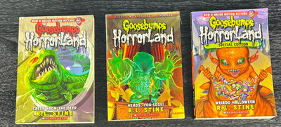 R. L. Stine Lot of 3 Goosebumps Horrorland Creep From the Deep Books 2,15,16