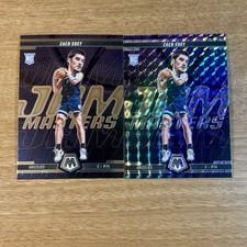2024-25 Panini Mosaic Zach Edey Jam Masters #6 Rookie Base Silver Mosaic Prizm