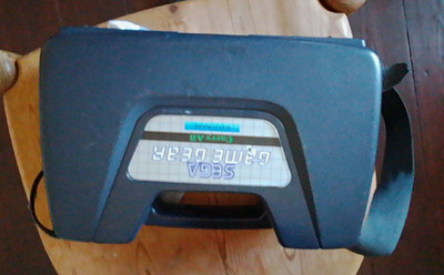 SEGA Game Gear Handheld-System Schwarz mit TV-Tuner im Koffer