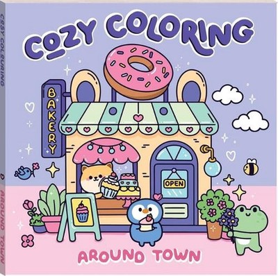 Art Maker Cozy Coloring Around Town by Hinkler Paperback Book