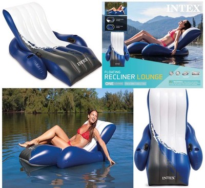 Intex Luftmatratze Floating Recliner Lounge - XXL Schwimmsessel Wasserliege Pool