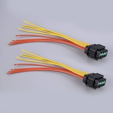 Car 2x Headlight Plug Connector Harness Fit For Nissan Sentra 2013-2021