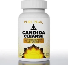 Candida Cleanse 60 Capsules - Gut & Colon Support, Natural Herbs for Intestinal