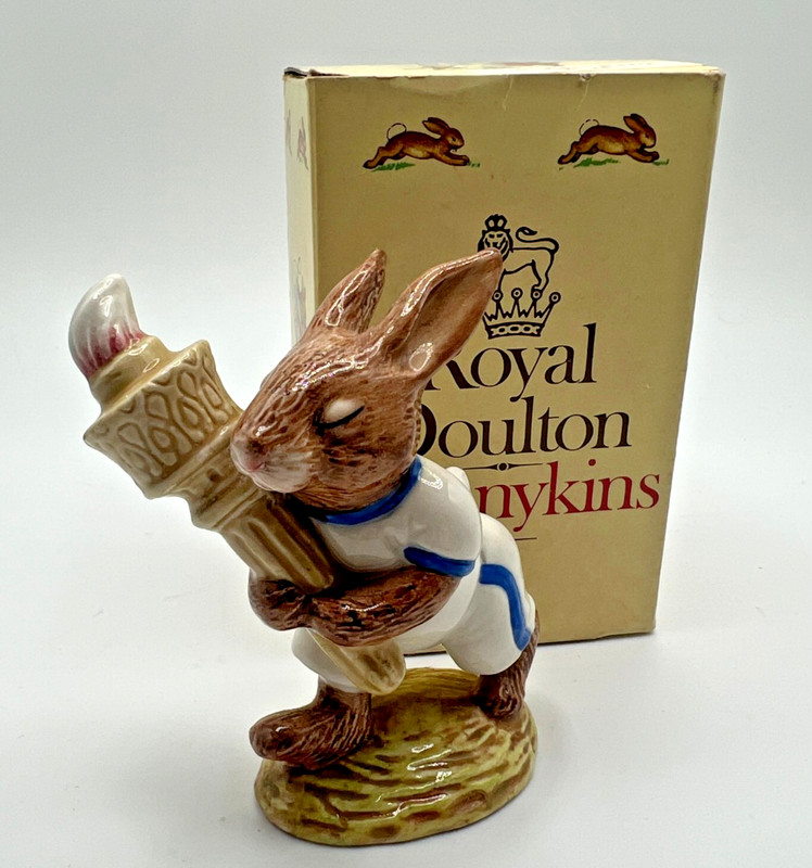 Olympic Bunnykin Royal Doulton 1983 - ORIGINAL BOX