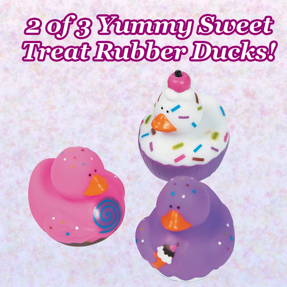 ¡6 patos de goma! 2 Feliz Cumpleaños, 2 Chefs/Cocineros + 2 Cupcakes/Dulces Golosinas🧁🎁🛁 Foto 4 de 4