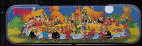 Asterix - Boite à gâteaux Tube rond Delacre - La Soirée Musicale