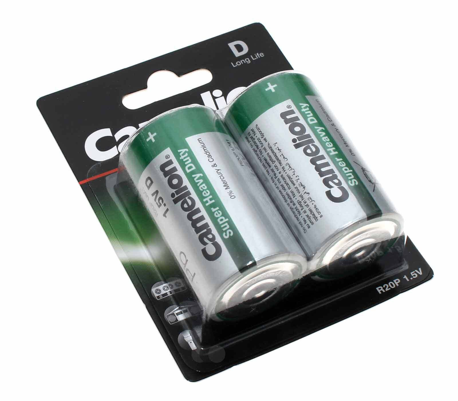 Thumbnail - Camelion Zink-kohle-batterien 1,5v Mono D R20p 1,5v 2 X 2er-blister
