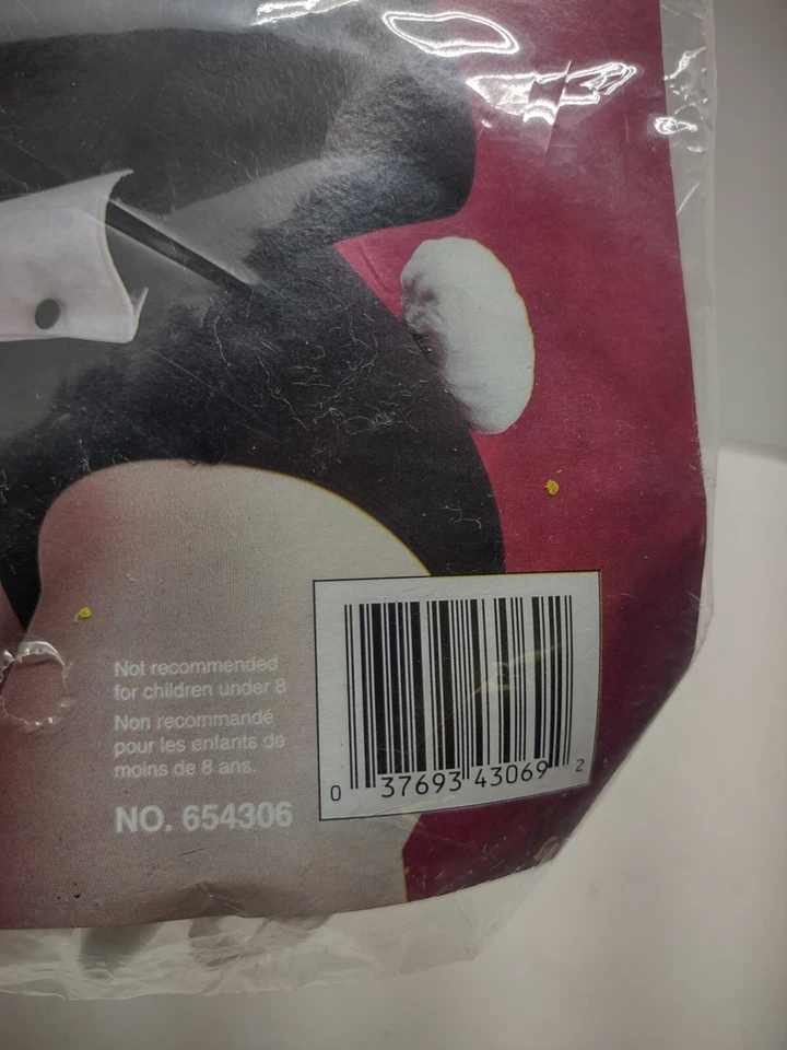 复古 Devise A Disguise 兔子服装,1996 年,耳朵领尾,全新无标签 — 第 3/4 张图片