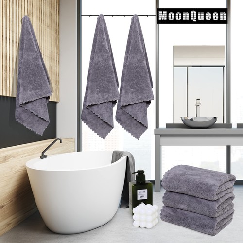 2 Pack Premium Bath Towel Set - Quick Drying - Microfiber Coral Velvet Highly... - Picture 2 of 7