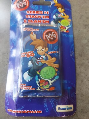  Official POG - POGS Series #1 - Funrise Stack'em & Slam 'Em Blister - Sealed 