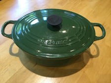 Le Creuset - Casseruola Ovale - Pentola da Forno Olandese - Ghisa - Verde - 25 cm