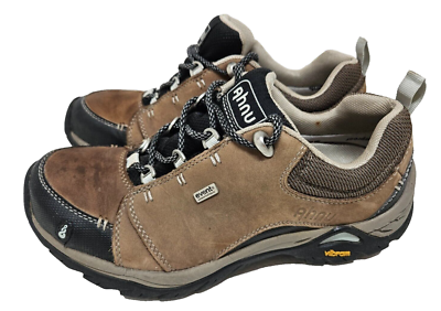 Ahnu Montara II Brown Leather Waterproof Hiking Shoes AF2280CCHP Womens Sz 