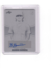2021 Leaf Perfect Game Black Printing Plate Autographs Brandon Barriera Auto 1/1