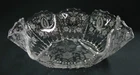 Elegant Depression Glass "Radiance" & "Meadow Wreath" Etched Large Fruit Bowl