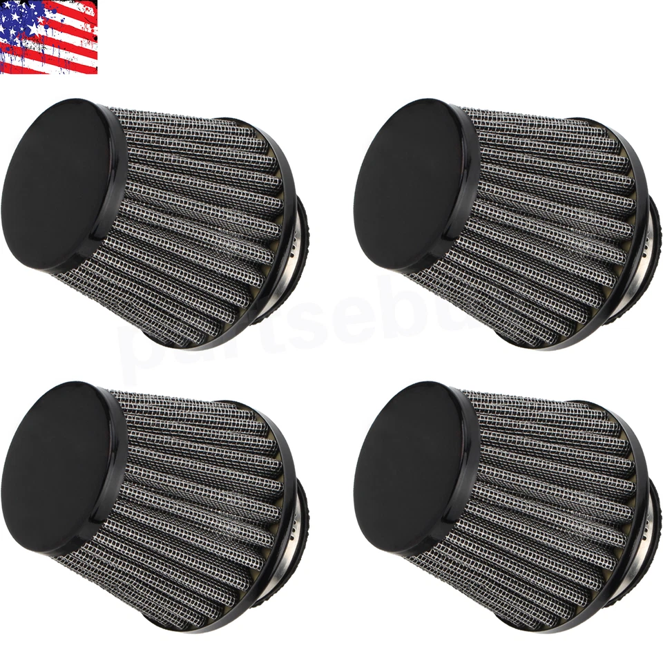 4 Juegos Filtro Aire Universal Moto 39mm Ajuste Suzuki GS550 GS550E GS550L EE. UU. Foto 2 de 4