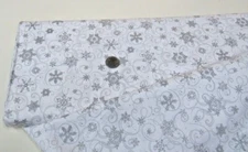 SNOWFLAKE SCROLL/grey - GLITTER - FABRIC TRADITION - BTHY - 18"X44"