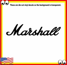 Marshall Guitar Amplifiers Amp Music Sticker Decal for car van truck laptop