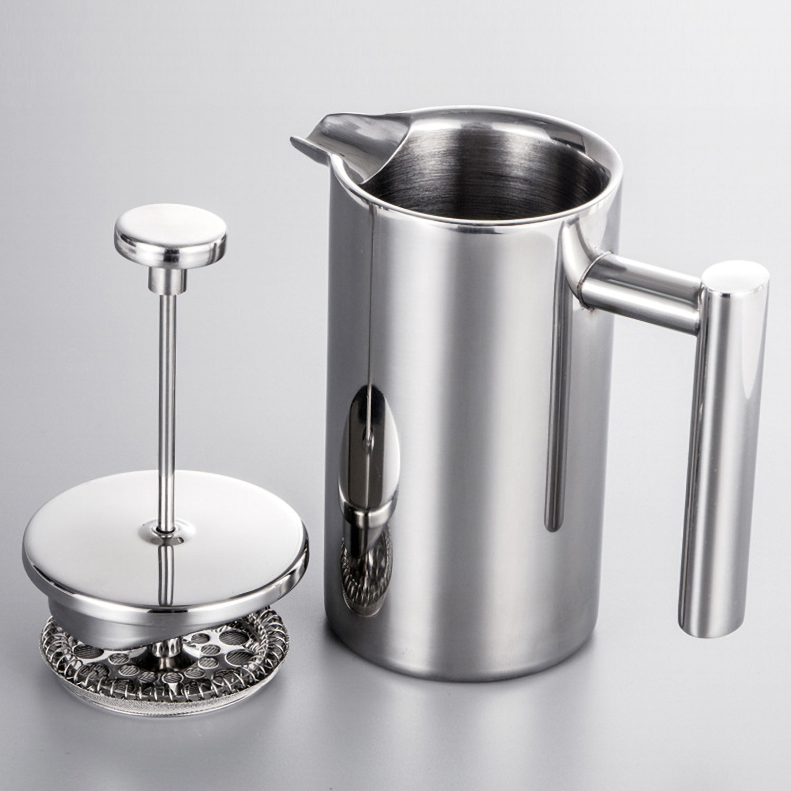 350ml French Press Coffee Maker Pot Stainless Steel Double Walled Insulated B1G3