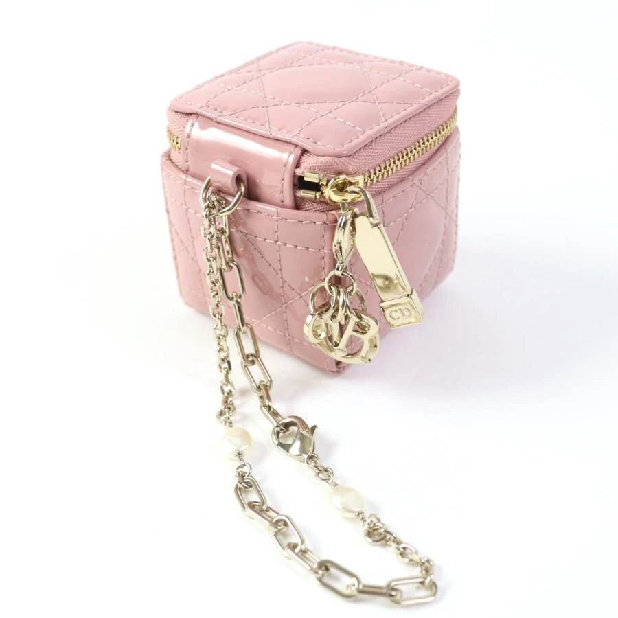 Christian Dior S0976OVRB Pochette Femme Bracelet Femme Logo Charme Émail Cube Rose