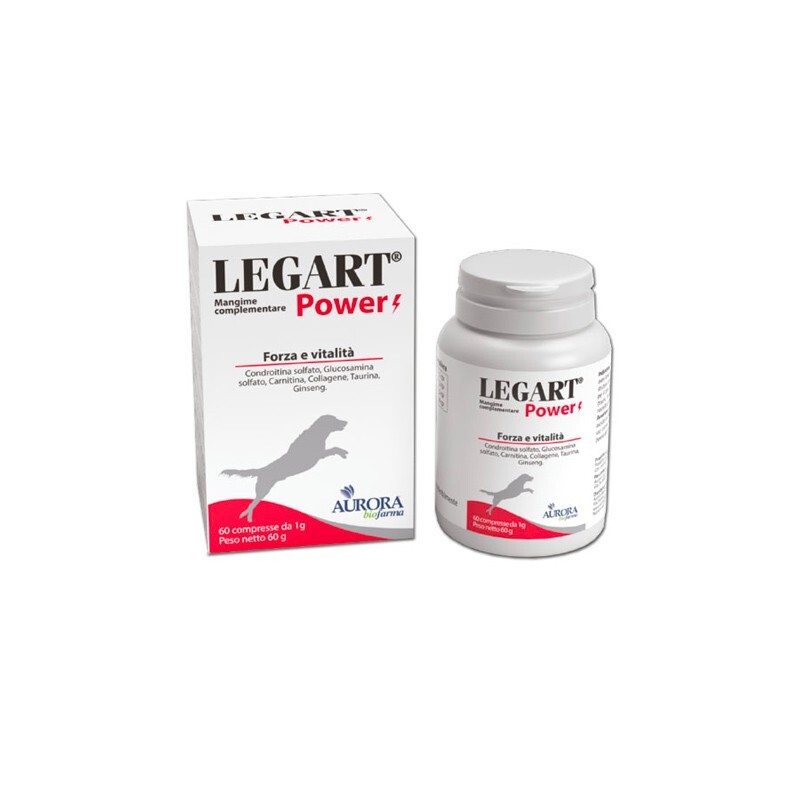 Legart Power 60 Compresse Aurora Biofarma: Energia e Snodi Forti per Cani